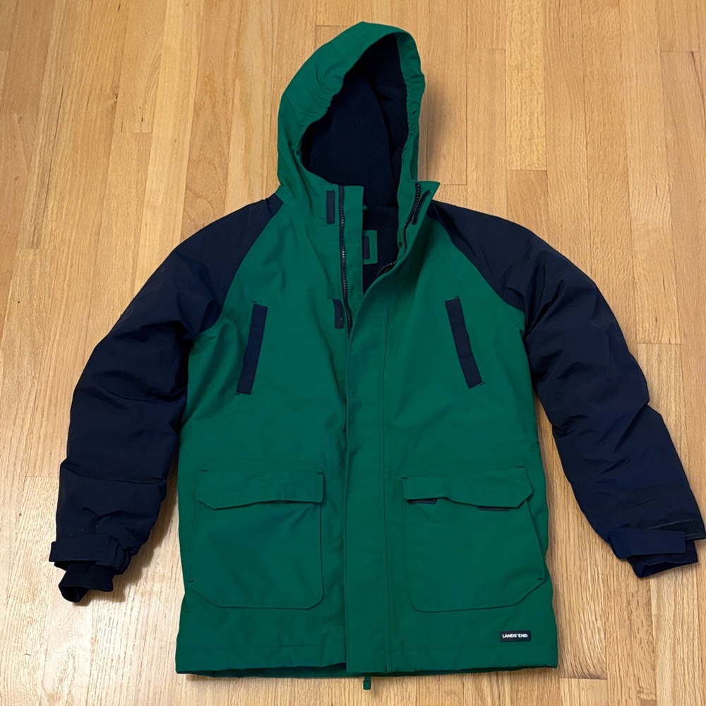 Lands' End Green and Blue Jacket